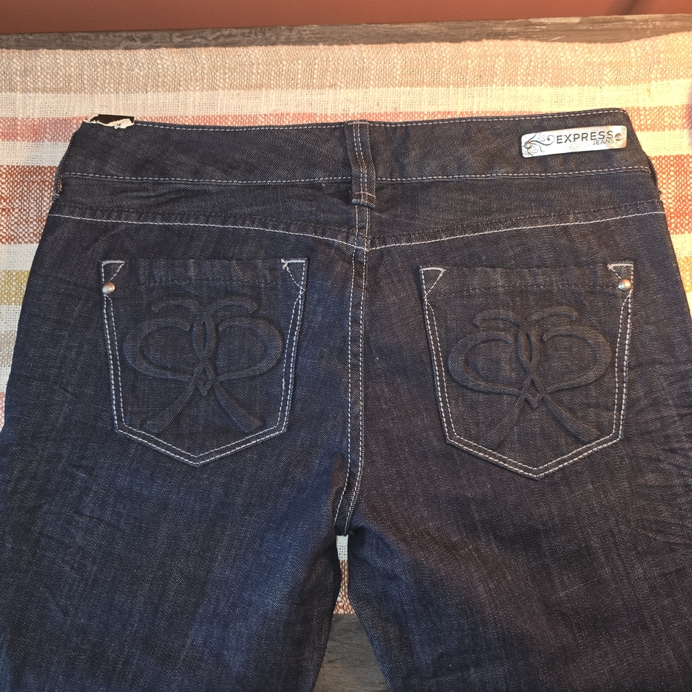 Express Women's Dark Blue Denim Jeans